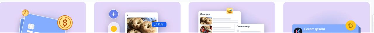 Payments, posts, courses and notifications in the member app