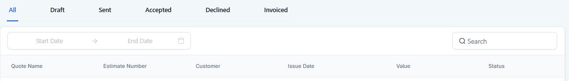 Estimates that turn into an invoice once accepted